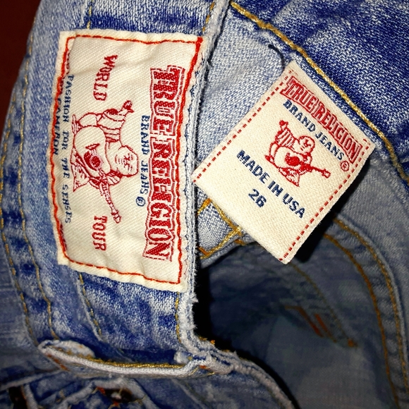 True Religion "Destroyed" Style with Orange & Yellow Stitching "Joey Jean" - Picture 14 of 14